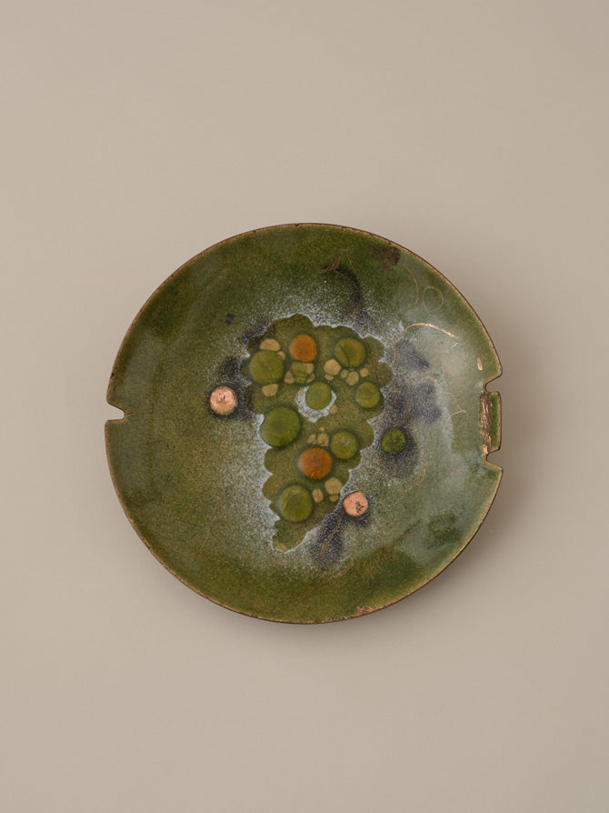Sascha Brastoff MID-CENTURY COPPER ENAMEL GRAPE DISH