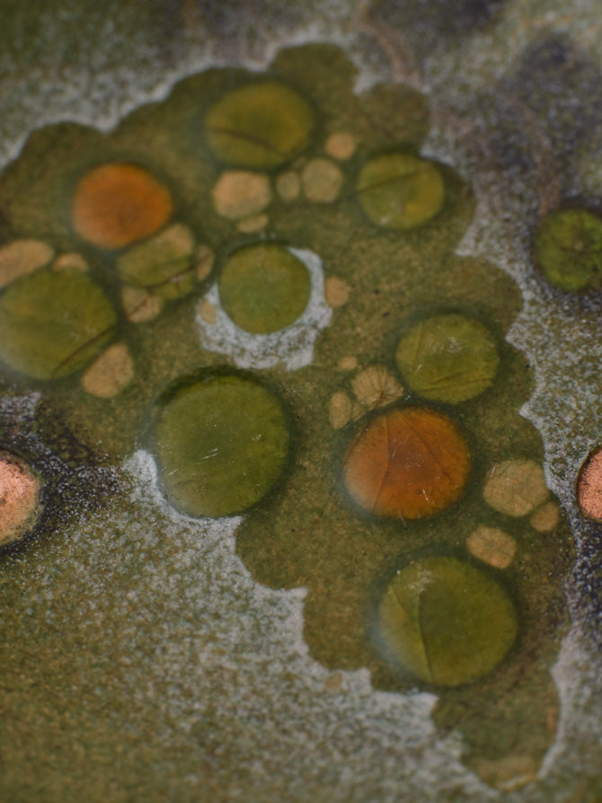 Sascha Brastoff MID-CENTURY COPPER ENAMEL GRAPE DISH