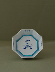 VINTAGE JAPANESE (FUKUSEN) OCTAGON SMALL PLATE