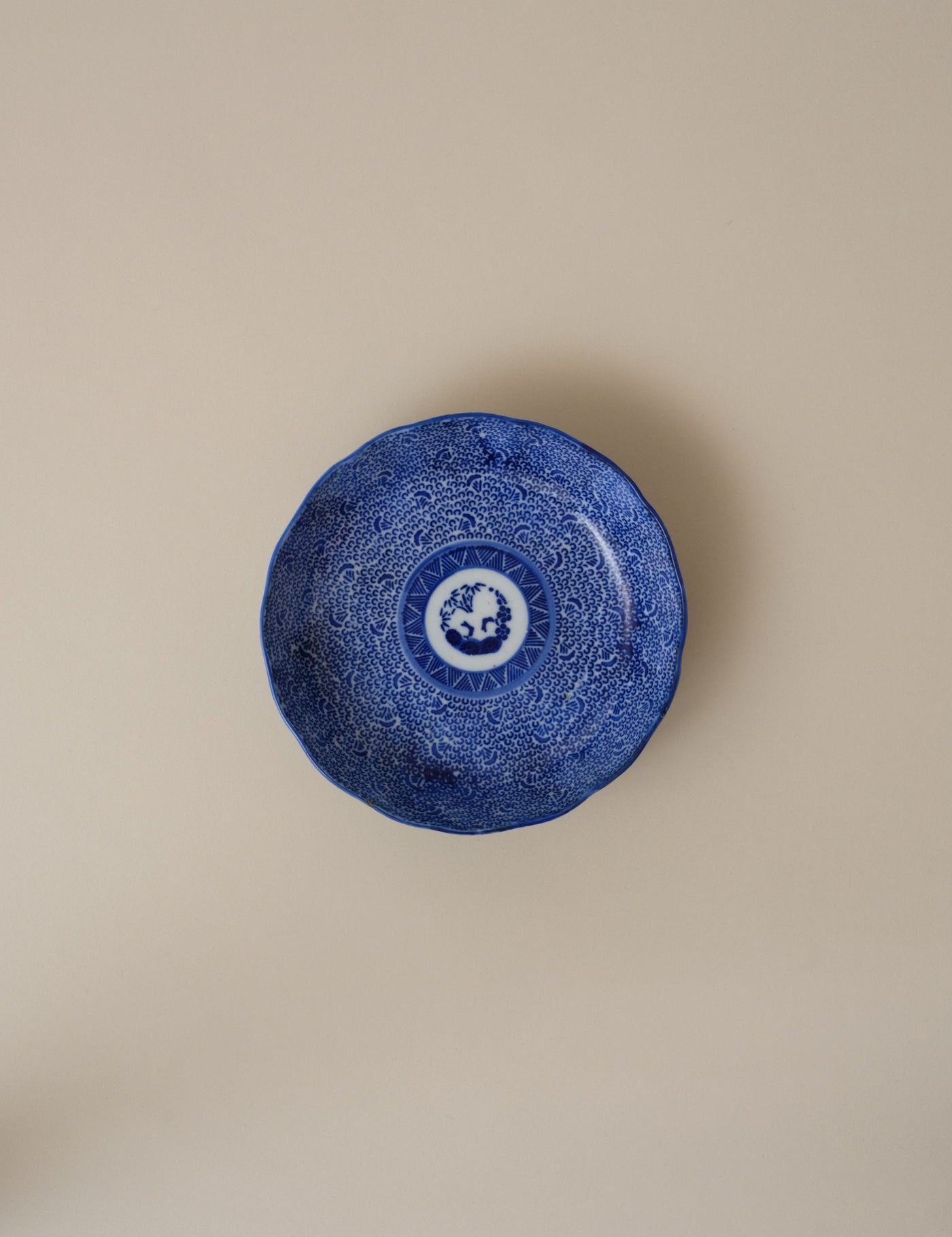 MIJIN-KARAKUSA PATTERN NAMASU PLATE