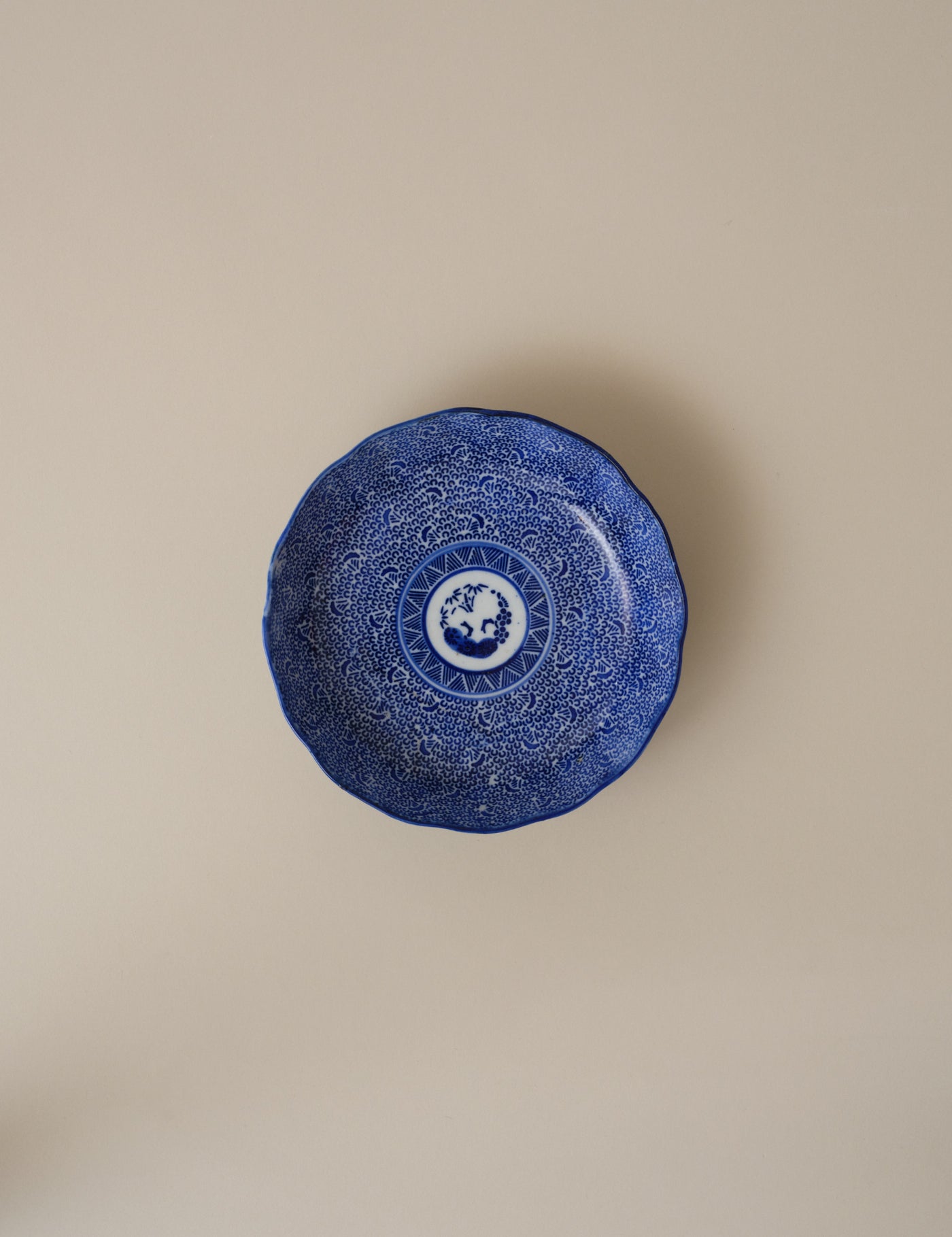 MIJIN-KARAKUSA PATTERN NAMASU PLATE