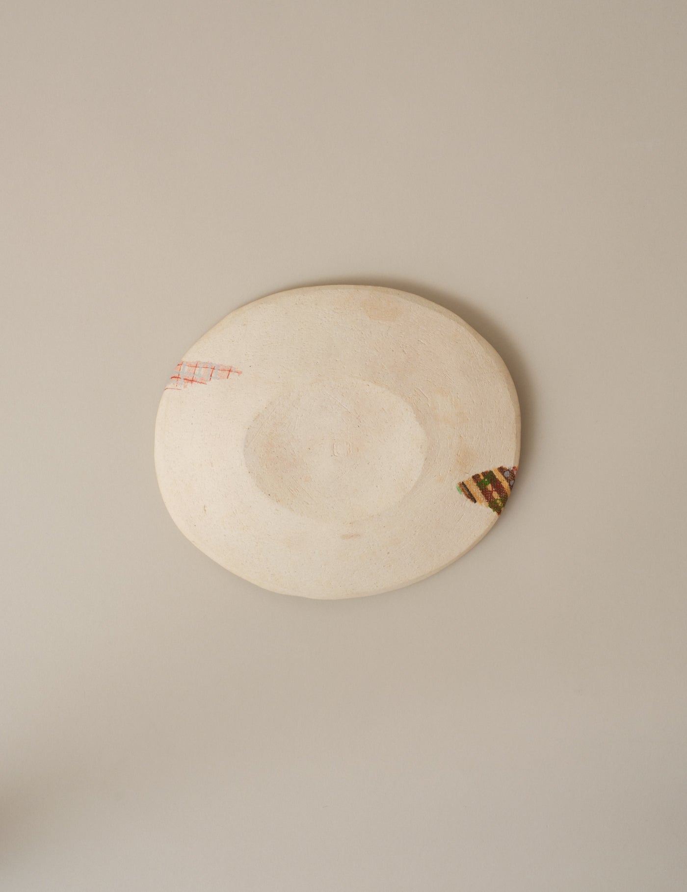 HANDCRAFTED CLOTH-PATTERN OVAL DISH