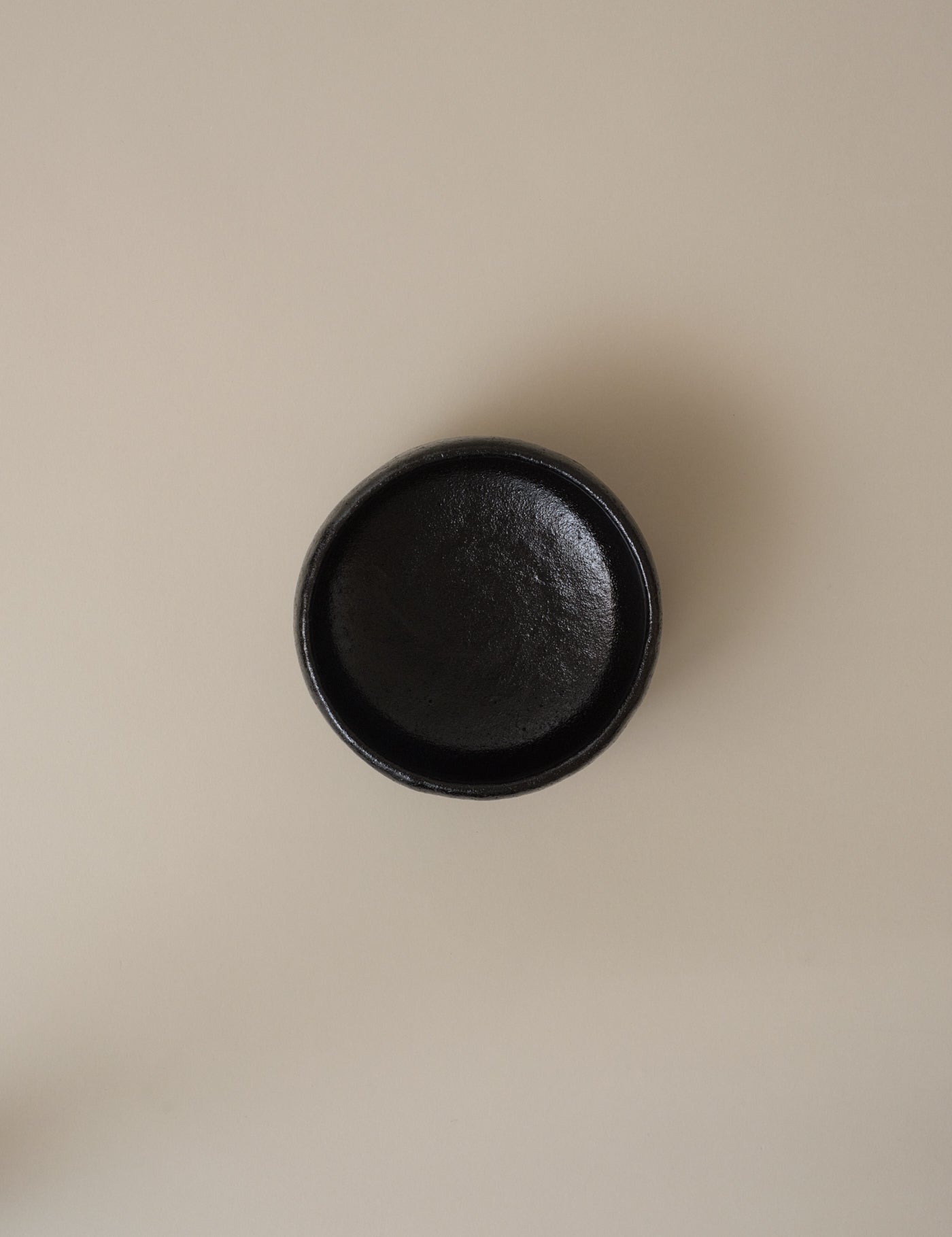 BLACK RAKU WARE BOWL WITH BOX