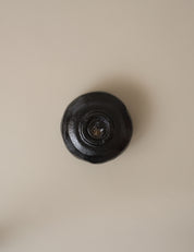 BLACK RAKU WARE BOWL WITH BOX