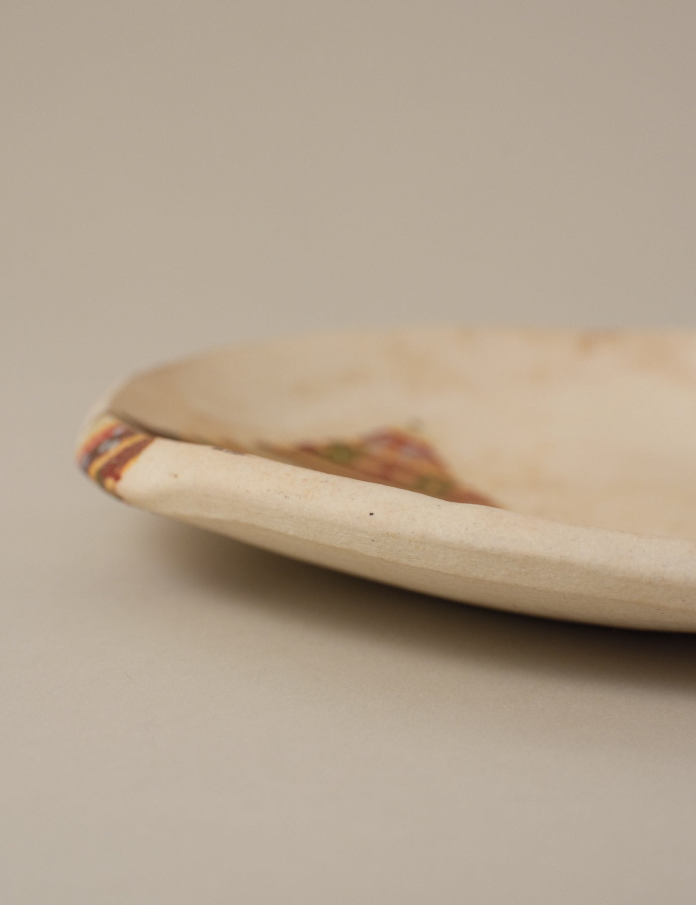 HANDCRAFTED CLOTH-PATTERN OVAL DISH