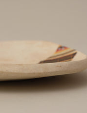 HANDCRAFTED CLOTH-PATTERN OVAL DISH