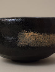 BLACK RAKU WARE BOWL WITH BOX