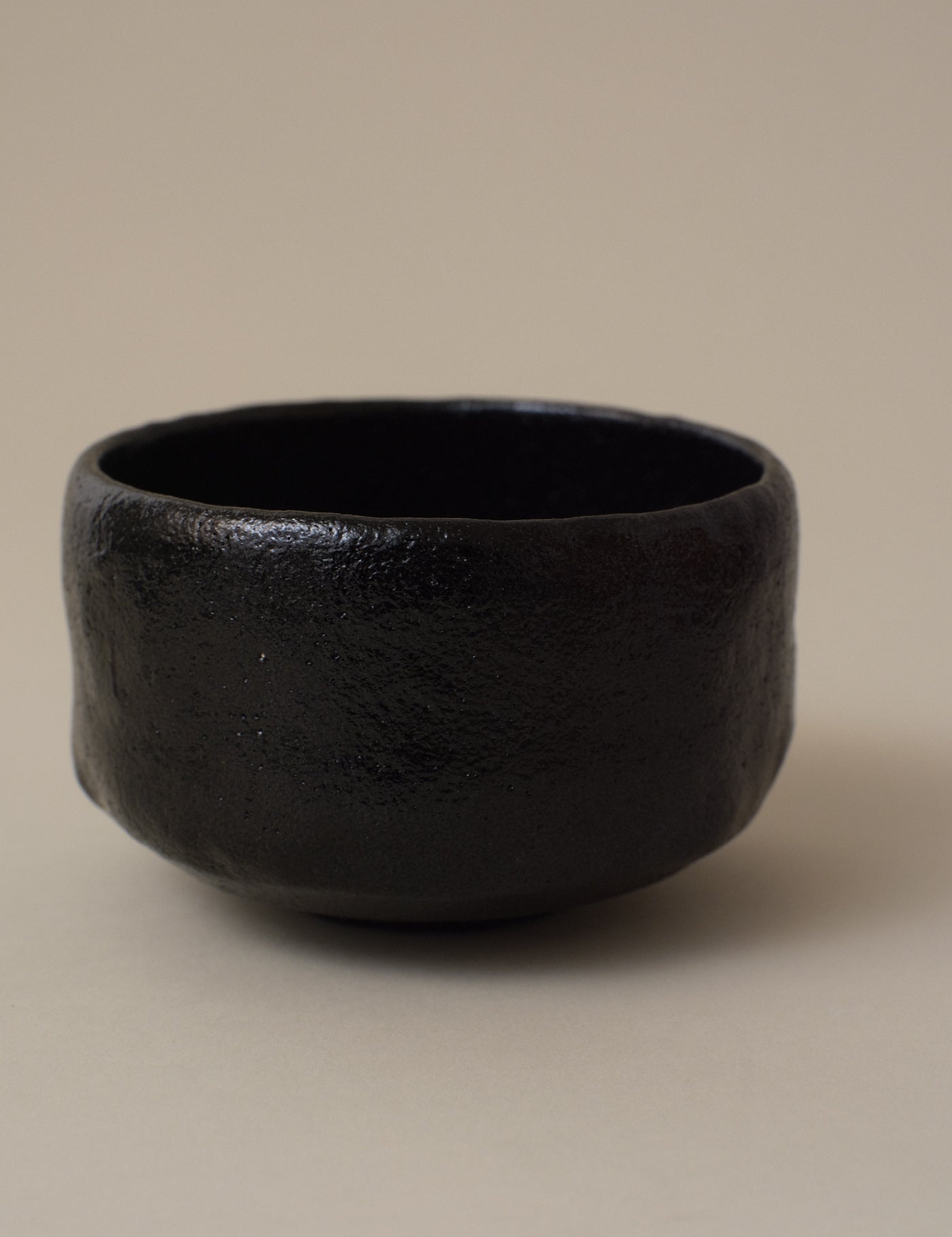 BLACK RAKU WARE BOWL WITH BOX