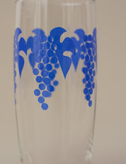 NOSTALGIC BLUE GRAPE DRINKING GLASS SET