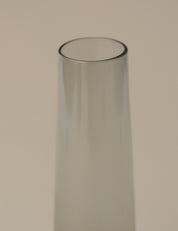 SMOKE BLUE GLASS VASE - Trio Turmalin Syle