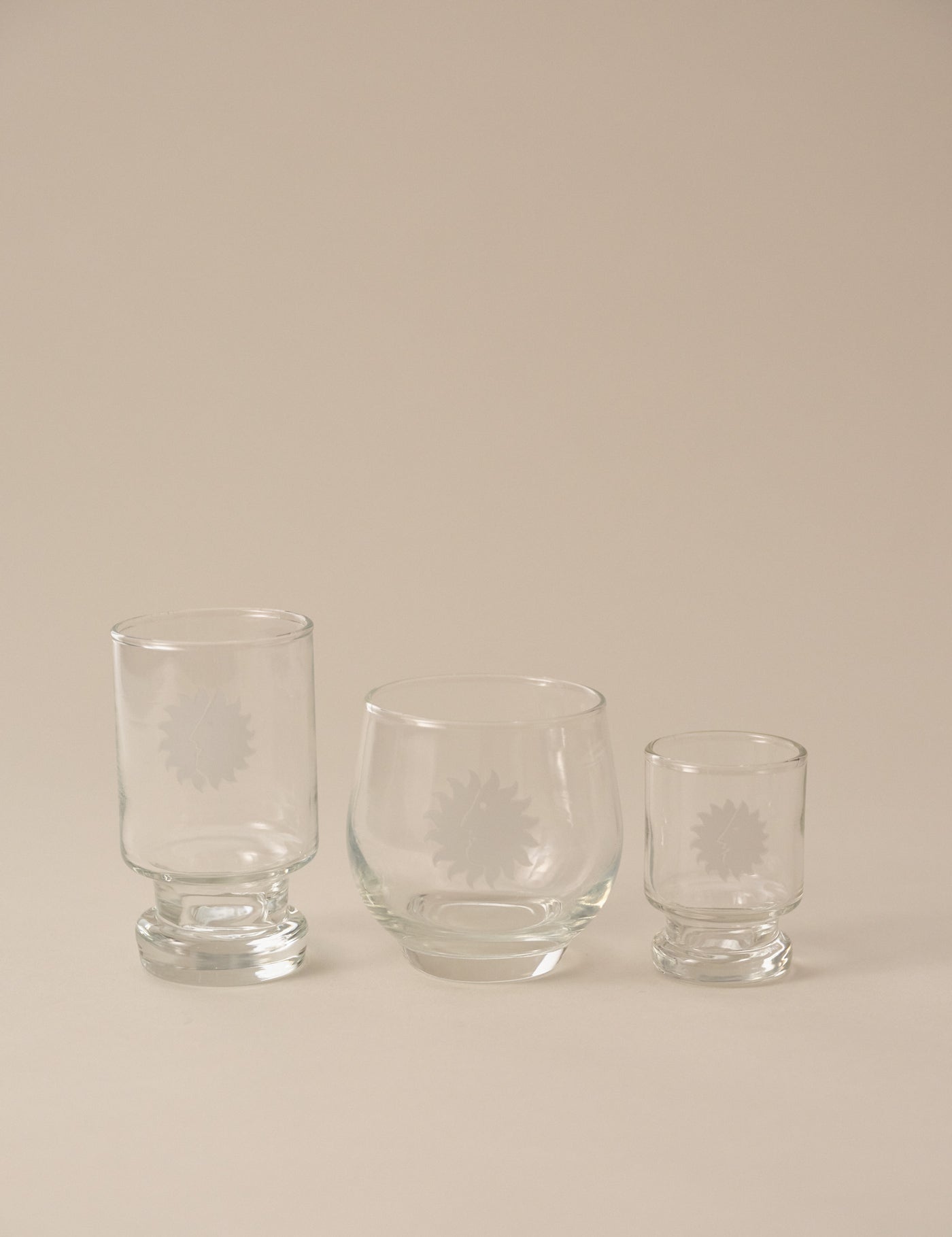 NATIONAL AIRLINES ETCHED 3-GLASS SET