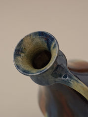 DOUBLE HANDLED GLAZED ART VASE