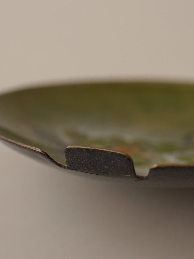 Sascha Brastoff MID-CENTURY COPPER ENAMEL GRAPE DISH